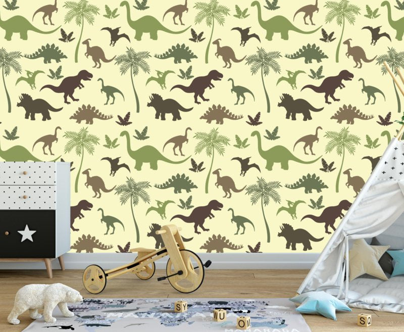 Behang kinderkamer dino - dinosaurus